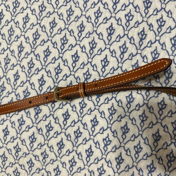 Dooney & Bourke Tan Leather Messenger Bag - Picture 5 of 6